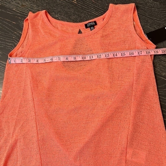 Jones New York Top - Shell Orange - Open Back Design size x-small NWT - Picture 5 of 9